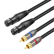 Hotselling Widely Use Professional Microphones Dual XLR Female to Dual RCA Male Cable-1